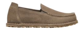 Mokassin Birkenstock Utti Slip On Suede Leather Unisex Gray Taupe Narrow