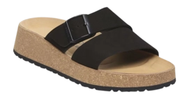 Slipper Birkenstock Almina Papillio Nubuck Leather Damen Black Narrow
