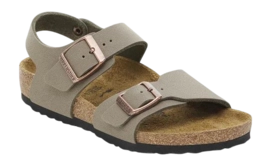Sandaal Birkenstock Kids New York Birko-Flor Birkibuc Stone Narrow