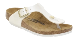 Slipper Birkenstock Gizeh Birko-Flor Kinder Electric Metallic Pearl Narrow