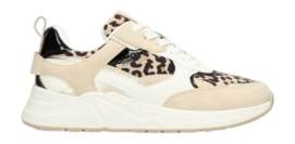 Sneaker POSH by Poelman Damen Rosie Brown With Animal Print