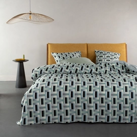 Dekbedovertrek Essenza Ilori Pearl Grey Satijn