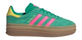 adidas Women Gazelle Bold Court Green / Lucid Pink / Pure Sulfur