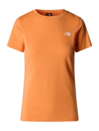 T-Shirt The North Face Femme M/C Simple Dome Slim Tee Papaye