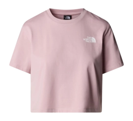 T-Shirt The North Face Women Simple Dome Cropped Slim Tee Metal Pink