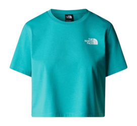 T-Shirt The North Face Women Simple Dome Cropped Slim Tee Vistula Blue