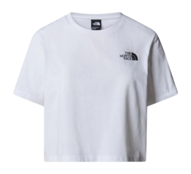 T-Shirt The North Face Femme Simple Dome Cropped Slim Tee TNF White