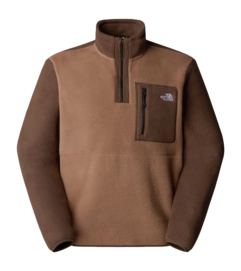 Fleece Jacket The North Face Men Yumiori 1/4 Zip Latte / Smokey Brown / TNF Black