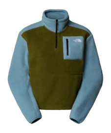 Fleecejas The North Face Women Yumiori 1/4 Zip Forest Olive / Shallow Blue / TNF Black