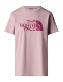 T-Shirt The North Face Femme M/C Relaxed Easy Tee Metal Pink / Cyber Berry