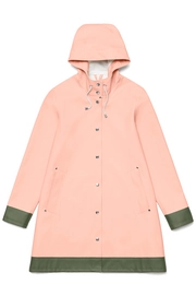 Regenjas Stutterheim Women Mosebacke Frame Pale Pink Green Willow