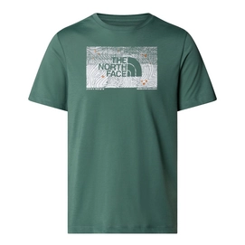 T-Shirt The North Face Men Foundation Abstract Graphic Tee Duck Green