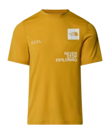 T-Shirt The North Face Herren Mountain Foundation Coordinates Tee Kurkuma