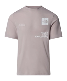 T-Shirt The North Face Mountain Foundation Coordinates Tee Herren Moonstone Grey