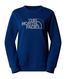 Trui The North Face Women Drew Peak Light Crew Estate Blue / White Dune