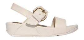 FitFlop Women Lulu Resin-Buckle Leather Back-Strap Sandals Paris Beige
