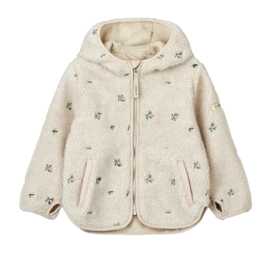 Jas Liewood Kids Mara Pile Jacket Peach Sandy Embroidery