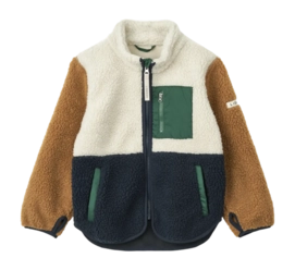 Jacke Liewood Nolan Pile Jacket Kinder Classic Marine / Multi Mix