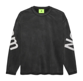 Pullover New Amsterdam Surf Association Big Logo Crewneck Washed Black