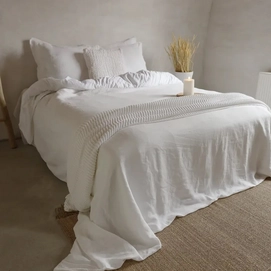 Bettwäsche Passion for Linen Barbara White Gewaschenes Leinen