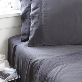 Bettwäsche House in Style Como Off Black Mako-Satin (100% Baumwolle)