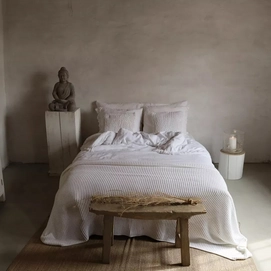 Bettwäsche Passion for Linen Loulou White Gewaschenes Leinen