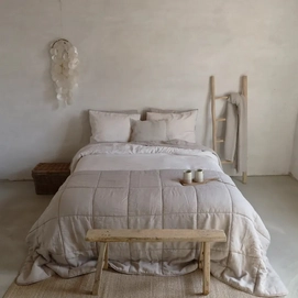 Bettwäsche Passion for Linen Maxime Marble Gewaschenes Leinen