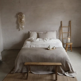 Bettwäsche Passion for Linen Maxime Off White Gewaschenes Leinen