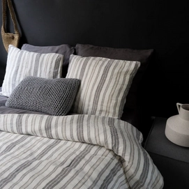Bettwäsche Passion for Linen Noa Off White-Beige-Grey Gewaschenes Leinen