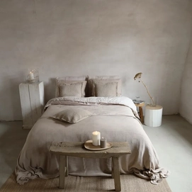 Bettwäsche Passion for Linen Sofie Sand Gewaschenes Leinen