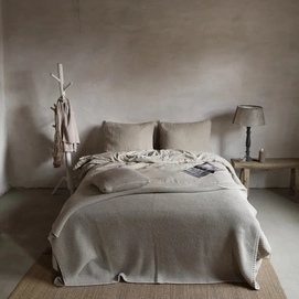 Bettwäsche Passion for Linen Sofie Taupe Gewaschenes Leinen