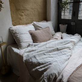 Bettwäsche Passion for Linen Zoe Natural Leinen-Baumwolle