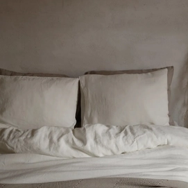 Kissenbezüge Passion for Linen Maxime Off White Gewaschenes Leinen