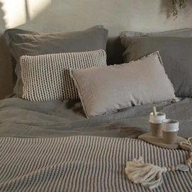 KissenbezügePassion for Linen Remy Mud Gewaschenes Leinen