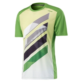 T-Shirt HEAD Vision Striped Crew Homme Lime Green