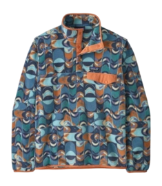 Trui Patagonia Men LW Synch Snap-T P/O Swallowtail Geo: Still Blue
