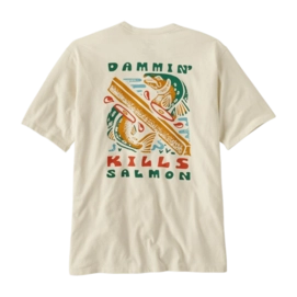 T-Shirt Patagonia Men Take a Stand Responsibili-Tee Dammin' Kills: Birch White