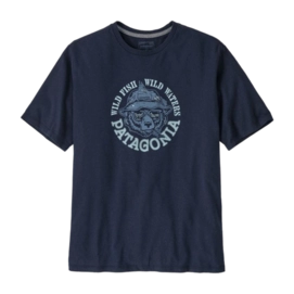 T-shirt Patagonia Homme Take a Stand Responsibili-Tee Wild Grizz : New Navy