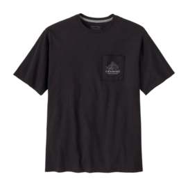 T-Shirt Patagonia Men Chouinard Crest Pocket Responsibili-Tee Ink Black