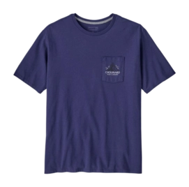 T-Shirt Patagonia Men Chouinard Crest Pocket Responsibili-Tee Solstice Purple