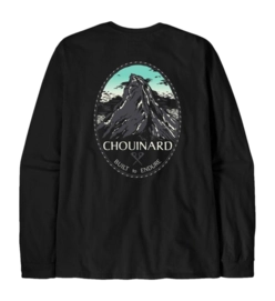 T-Shirt Manches Longues Patagonia Homme Chouinard Crest Responsibili-Tee Black