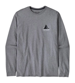 Longsleeve Patagonia Men Chouinard Crest Responsibili-Tee Gravel Heather