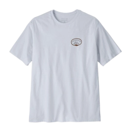 T-Shirt Patagonia Homme Clean Climb Roots Responsibili-Tee White