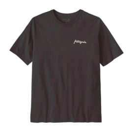 T-Shirt Patagonia Men Aquatic Action Organic Little Fish: Ink Black