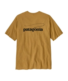 T-Shirt Patagonia Homme Logo Casting Responsibili-Tee Pufferfish Gold