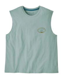 Vest Top Patagonia Women Clean Climb Roots Boxy Organic Thermal Blue