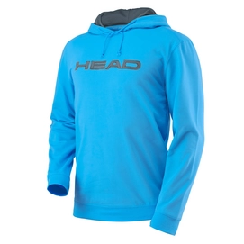 Pull de Tennis HEAD Transition Men Byron Hoody Light Blue Anthracite