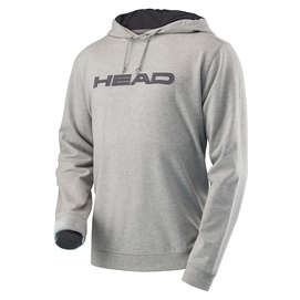 Pull de Tennis HEAD Transition Men Byron Hoody Grey Melange Anthracite
