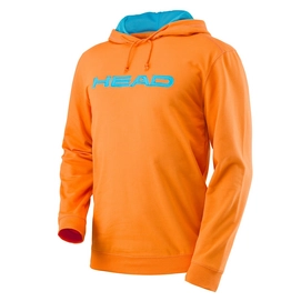 Pull de Tennis HEAD Transition Men Byron Hoody Orange Light Blue