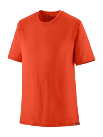 T-Shirt Patagonia Men Capilene Cool Merino Blend Shirt Pollinator Orange